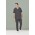 Mens Avery V-Neck Scrub Top - Charcoal