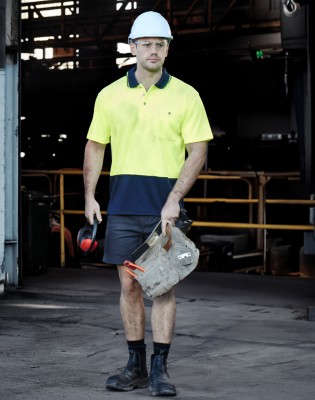 Unisex Hi Vis Basic Short Sleeve Polo