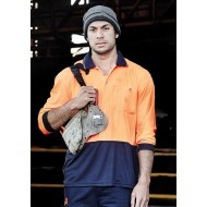 Unisex Hi Vis Basic Long Sleeve Polo