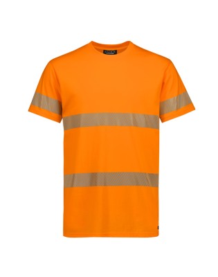 Mens Hi Vis Segmented Tape Cotton Tee Shirt