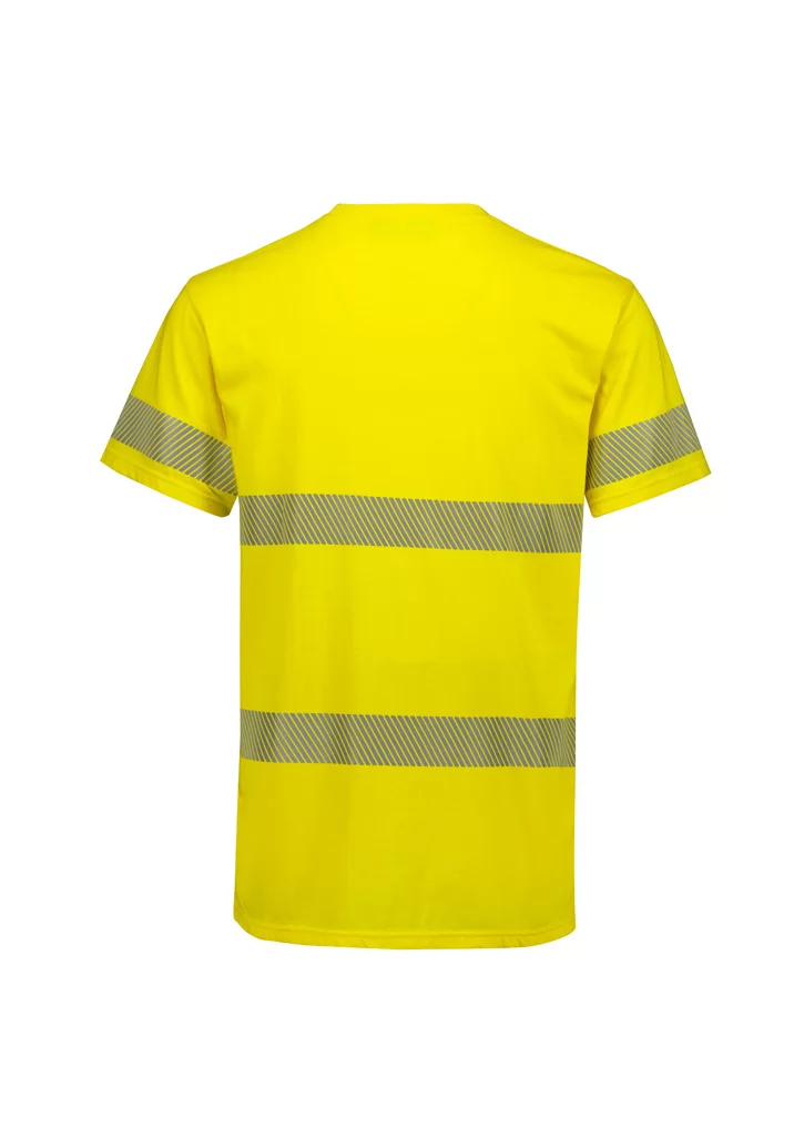 Mens Hi Vis Segmented Tape Cotton Tee Shirt Mens Hi Vis Segmented Tape Cotton Tee Shirt