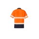 Unisex Hi Vis Segmented Tape Short Sleeve Polo