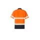 Unisex Hi Vis Segmented Tape Short Sleeve Polo