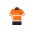 Unisex Hi Vis Segmented Tape Short Sleeve Polo - Orange/Navy