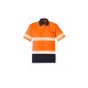 Unisex Hi Vis Segmented Tape Short Sleeve Polo