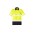 Unisex Hi Vis Segmented Tape Short Sleeve Polo - Yellow/Navy