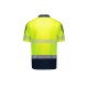 Mens Hi Vis Flux Segmented Tape Short Sleeve Polo