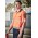 Mens Hi Vis Flux Segmented Tape Short Sleeve Polo - Orange/Navy