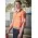 Mens Hi Vis Flux Segmented Tape Short Sleeve Polo - Orange/Navy