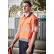 Mens Hi Vis Flux Segmented Tape Short Sleeve Polo