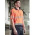 Mens Hi Vis Flux Segmented Tape Short Sleeve Polo