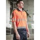 Mens Hi Vis Flux Segmented Tape Short Sleeve Polo