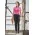 Womens Hi Vis Basic Short Sleeve Polo - Pink/Navy
