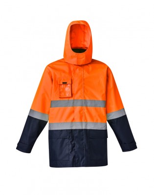 Mens Hi Vis Basic 4 In 1 Waterproof Jacket