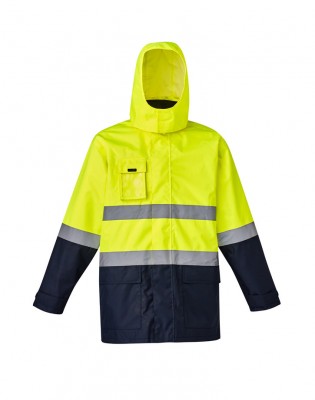 Mens Hi Vis Basic 4 In 1 Waterproof Jacket
