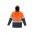 Unisex Hi Vis Antarctic Softshell Jacket - Orange/Navy