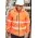Unisex Super Light Segmented Tape Packable Rain Jacket - Orange
