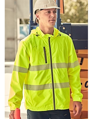 Unisex Super Light Segmented Tape Packable Rain Jacket