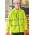 Unisex Super Light Segmented Tape Packable Rain Jacket - Yellow
