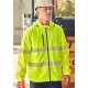 Unisex Super Light Segmented Tape Packable Rain Jacket