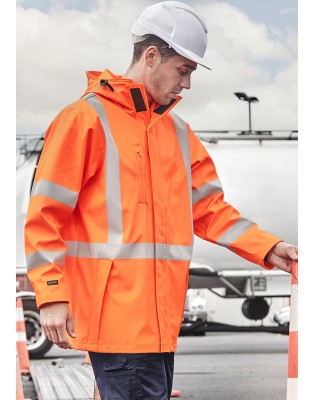 Unisex Super Light Segmented Tape Packable Rain Jacket