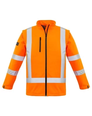 Unisex Hi Vis X Back 2 In 1 Softshell Jacket
