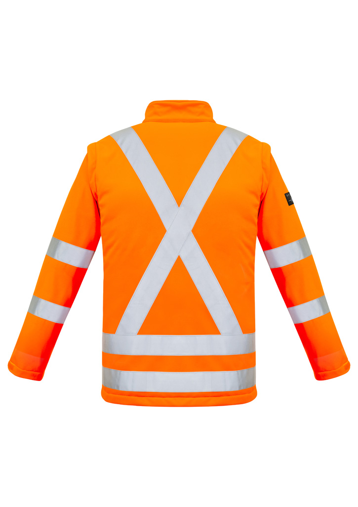 Unisex Hi Vis X Back 2 In 1 Softshell Jacket