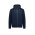 Unisex Zip Front Multi-Pocket Hoodie - Navy/Charcoal