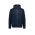 Unisex Zip Front Multi-Pocket Hoodie - Navy/Charcoal