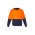 Unisex Hi Vis Crew Sweatshirt - Orange/Navy