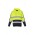 Unisex Hi Vis Stretch Taped Hoodie - Yellow/Navy