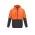 Unisex Hi Vis Full Zip Hoodie - Orange/Charcoal