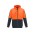 Unisex Hi Vis Full Zip Hoodie - Orange/Navy
