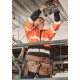 Unisex Hi Vis Full Zip Stretch Taped Hoodie