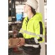 Unisex Hi Vis Full Zip Stretch Taped Hoodie