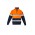 Unisex Hi Vis 1/4 Zip Pullover - Hoop Taped - Orange/Navy