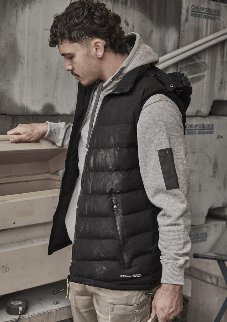 Unisex Streetworx Hooded Puffer Vest Unisex Streetworx Hooded Puffer Vest