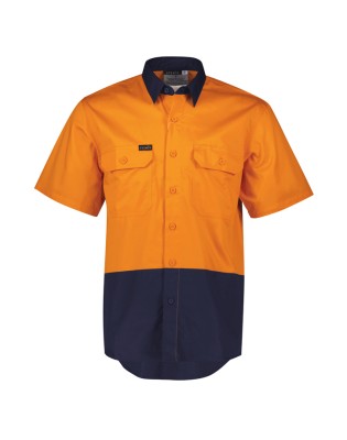 Mens Hi Vis Short Sleeve Shirt
