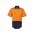 Mens Hi Vis Short Sleeve Shirt - Orange/Navy