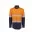 Mens Orange Flame Lightweight Ripstop Spliced Shirt - Hoop Taped - Orange/Navy