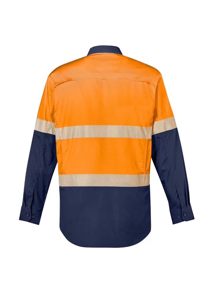 Mens Rugged Cooling Hi Vis Segmented Tape Long Sleeve Shirt Mens Rugged Cooling Hi Vis Segmented Tape Long Sleeve Shirt