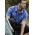 Mens Outdoor Short Sleeve Shirt - Blue
