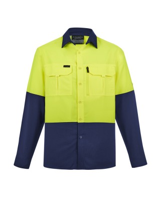 Mens Hi Vis Outdoor Long Sleeve Shirt