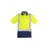 Mens Hi Vis Spliced Short Sleeve Polo - Shoulder Taped