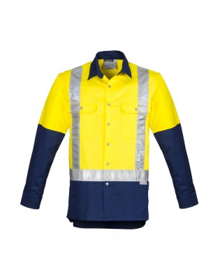 Mens Industrial Long Sleeve Shirt - Shoulder Taped