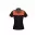 Ladies Charger Polo - Black/Fluoro Orange/Grey