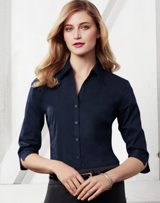 Ladies Metro 3/4 Sleeve Shirt