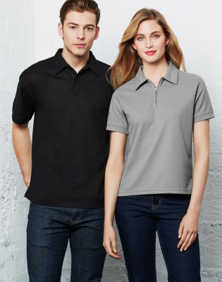 Ladies Micro Waffle Polo