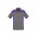 Mens Rival Short Sleeve Polo - Silver/Purple