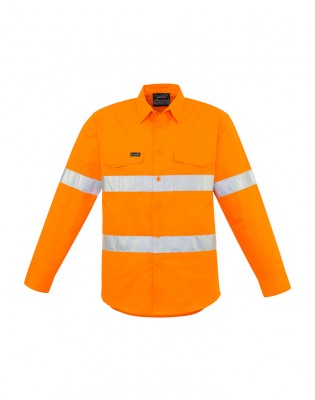 Mens Hi Vis Hoop Taped Long Sleeve Shirt